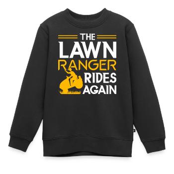 Gärtner Landschaftsbau Gartenbau Rasenmäher - Kinder Premium Organic Sweatshirt - Schwarz - Vorne - AI Model Kid Female (0cm)
