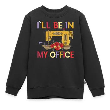 Schneiderin Schneider Nähmaschiene - Kinder Premium Organic Sweatshirt - Schwarz - Vorne - AI Model Kid Female (0cm)