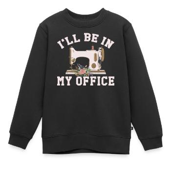 Schneiderin Schneider Nähmaschiene - Kinder Premium Organic Sweatshirt - Schwarz - Vorne - AI Model Kid Female (0cm)