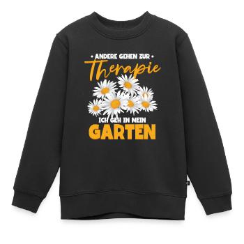 Andere gehen zur Therapie ich gehe in meinen - Kinder Premium Organic Sweatshirt - Schwarz - Vorne - AI Model Kid Female (0cm)