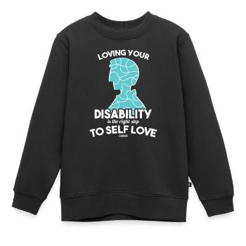Autsimus Behinderung Asper Autist - Kinder Premium Organic Sweatshirt - Schwarz - Vorne - AI Model Kid Female (0cm)