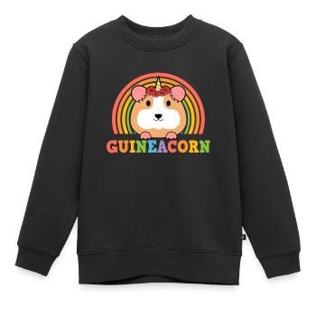 Guinea Pigs Breeding - Guinea - Kinder Premium Organic Sweatshirt - Schwarz - Vorne - AI Model Kid Female (0cm)
