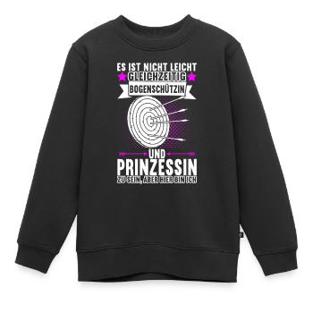 Bogenschießen Bogenschütze Arrow - Kinder Premium Organic Sweatshirt - Schwarz - Vorne - AI Model Kid Female (0cm)