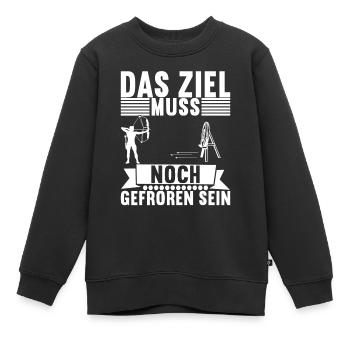 Bogenschießen Bogenschütze Arrow - Kinder Premium Organic Sweatshirt - Schwarz - Vorne - AI Model Kid Female (0cm)