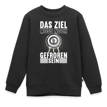 Bogenschießen Bogenschütze Arrow - Kinder Premium Organic Sweatshirt - Schwarz - Vorne - AI Model Kid Female (0cm)