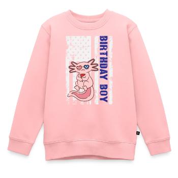 Axolotl America 4th of July Independence Day - Kinder Premium Organic Sweatshirt - Rosa - Vorne - AI Model Kid Female (0cm)