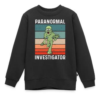 Geisterjäger und paranormaler Ermittler - Kinder Premium Organic Sweatshirt - Schwarz - Vorne - AI Model Kid Female (0cm)