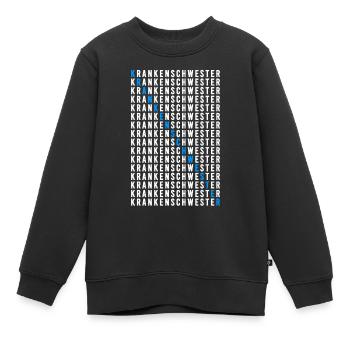 Krankenschwester - Kinder Premium Organic Sweatshirt - Schwarz - Vorne - AI Model Kid Female (0cm)