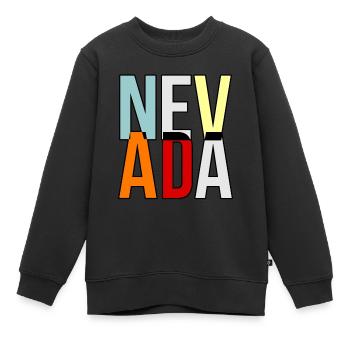 Nevada lebensgeschenk - Kinder Premium Organic Sweatshirt - Schwarz - Vorne - AI Model Kid Female (0cm)