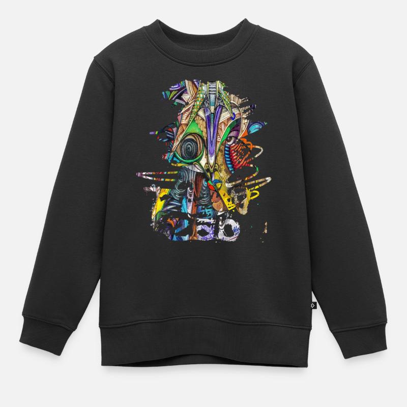 Graffiti Kunst Graffiti Stil Graffiti Splash - Kinder Premium Organic Sweatshirt - Schwarz