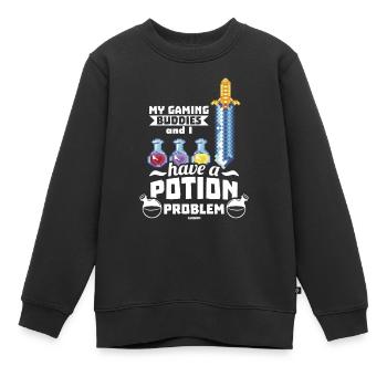 Game Nerd Spielkonsole Gaming zocken Gamepad - Kinder Premium Organic Sweatshirt - Schwarz - Vorne - AI Model Kid Female (0cm)
