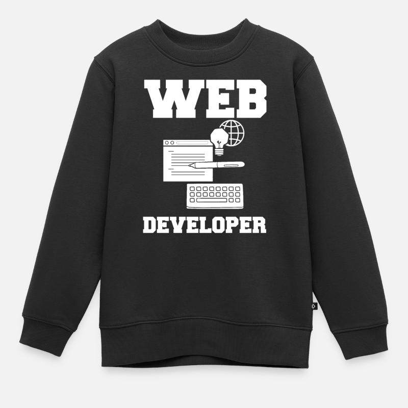 Développeur Web Developer Manager de développement Web - Sweat Premium enfant bio - noir