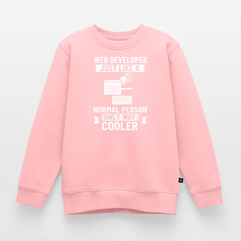 Web Development Web Developer Developer Manager Kids Premium Organic Sweatshirt