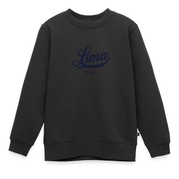 Retro Peru Stadt - Vintage Lima - Kinder Premium Organic Sweatshirt - Schwarz - Vorne - AI Model Kid Female (0cm)