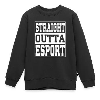 Esport Spruch lustig - Kinder Premium Organic Sweatshirt - Schwarz - Vorne - AI Model Kid Female (0cm)