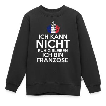 Frankreich Franzose Französisches - Kinder Premium Organic Sweatshirt - Schwarz - Vorne - AI Model Kid Female (0cm)