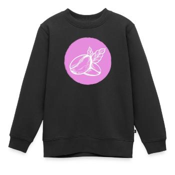Kaffee Kaffeebohne - Kinder Premium Organic Sweatshirt - Schwarz - Vorne - AI Model Kid Female (0cm)