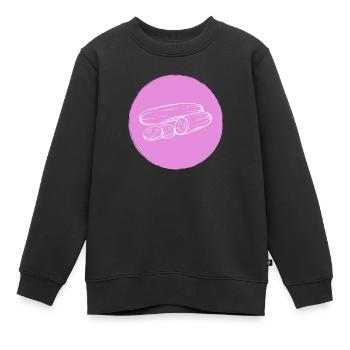 Concombre - Sweat Premium enfant bio - noir - Devant - AI Model Kid Female (0cm)