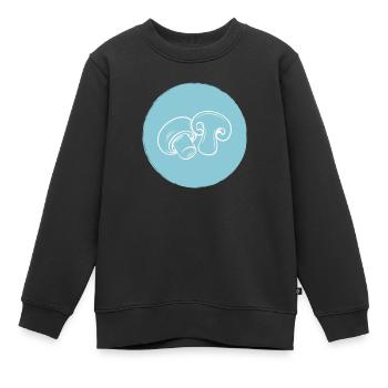 Pilze - Kinder Premium Organic Sweatshirt - Schwarz - Vorne - AI Model Kid Female (0cm)