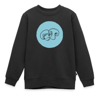 Pilze - Kinder Premium Organic Sweatshirt - Schwarz - Vorne - AI Model Kid Female (0cm)