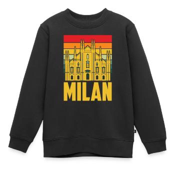 Mailänder Dom in Mailand Italien Domkirche - Kinder Premium Organic Sweatshirt - Schwarz - Vorne - AI Model Kid Female (0cm)