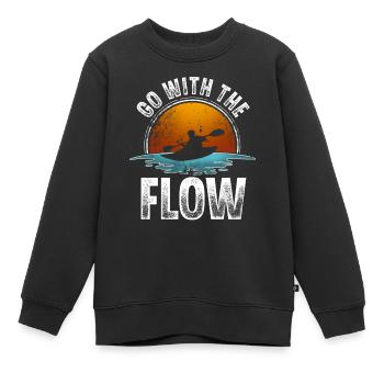 Kajak Kajakfahrer Kajaker - Kinder Premium Organic Sweatshirt - Schwarz - Vorne - AI Model Kid Female (0cm)