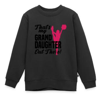 That's My Granddaughter Out There Cheerleading Che - Kinder Premium Organic Sweatshirt - Schwarz - Vorne - AI Model Kid Female (0cm)