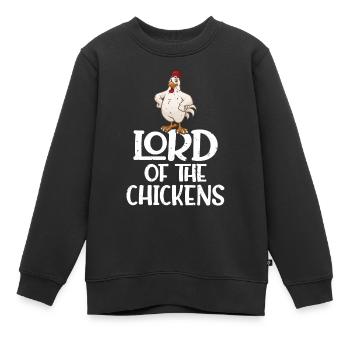 Seigneur des poulets Chicken Farm Out - Sweat Premium enfant bio - noir - Devant - AI Model Kid Female (0cm)