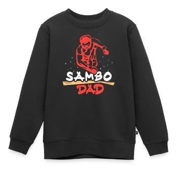 Sambo Père Arts Martiaux Entraînement Arts Martiaux Arts Martiaux - Sweat Premium enfant bio - noir - Devant - AI Model Kid Female (0cm)