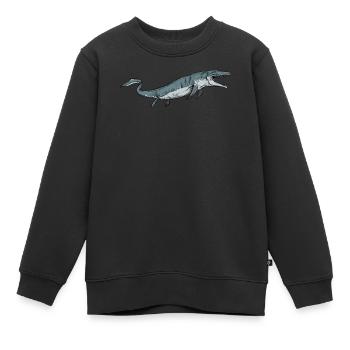 Mosasaurus I Meeresreptiel Kreidezeit Fossilien - Kinder Premium Organic Sweatshirt - Schwarz - Vorne - AI Model Kid Female (0cm)