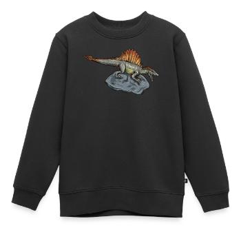 Spinosaurus I Dornechse Kreidezeit Fossil - Kinder Premium Organic Sweatshirt - Schwarz - Vorne - AI Model Kid Female (0cm)