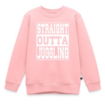 Jonglieren Spruch lustig - Kinder Premium Organic Sweatshirt - Rosa - Vorne - AI Model Kid Female (0cm)