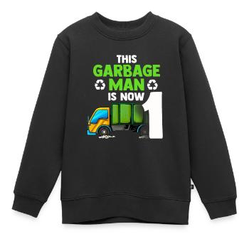 Müllmann Geschenk Müll Müllabfuhr Abfall Beruf - Kinder Premium Organic Sweatshirt - Schwarz - Vorne - AI Model Kid Female (0cm)