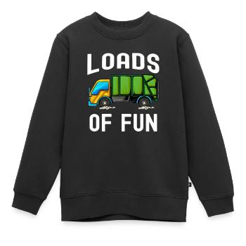 Müllmann Geschenk Müll Müllabfuhr Abfall Beruf - Kinder Premium Organic Sweatshirt - Schwarz - Vorne - AI Model Kid Female (0cm)