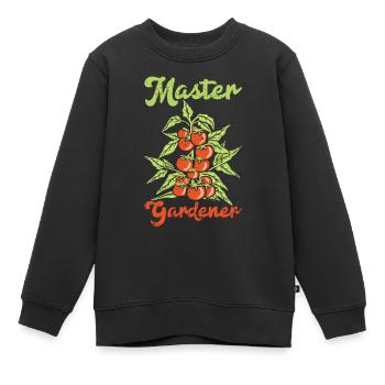 Tomate - Kinder Premium Organic Sweatshirt - Schwarz - Vorne - AI Model Kid Female (0cm)