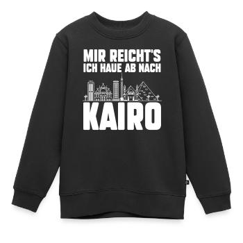 Mir reichts ich haue ab nach Kairo - Kinder Premium Organic Sweatshirt - Schwarz - Vorne - AI Model Kid Female (0cm)