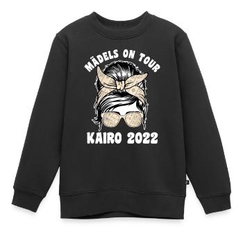 Mädels on Tour Kairo 2022 - Kinder Premium Organic Sweatshirt - Schwarz - Vorne - AI Model Kid Female (0cm)