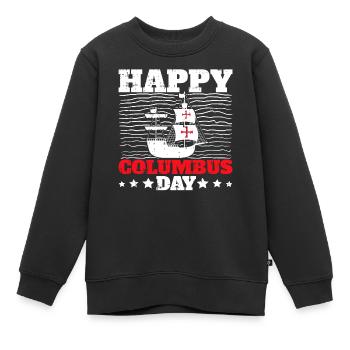Christopher Columbus - Kinder Premium Organic Sweatshirt - Schwarz - Vorne - AI Model Kid Female (0cm)