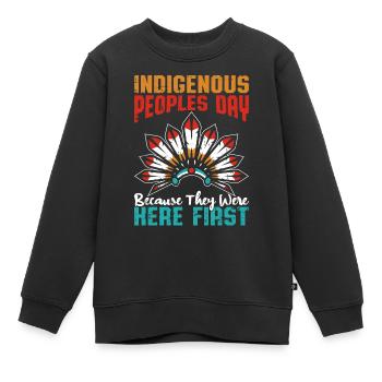 Christopher Columbus - Kinder Premium Organic Sweatshirt - Schwarz - Vorne - AI Model Kid Female (0cm)