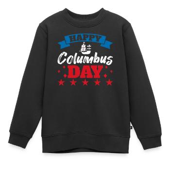 Christopher Columbus - Kinder Premium Organic Sweatshirt - Schwarz - Vorne - AI Model Kid Female (0cm)