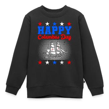 Christopher Columbus - Kinder Premium Organic Sweatshirt - Schwarz - Vorne - AI Model Kid Female (0cm)