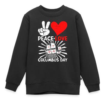 Christopher Columbus - Kinder Premium Organic Sweatshirt - Schwarz - Vorne - AI Model Kid Female (0cm)