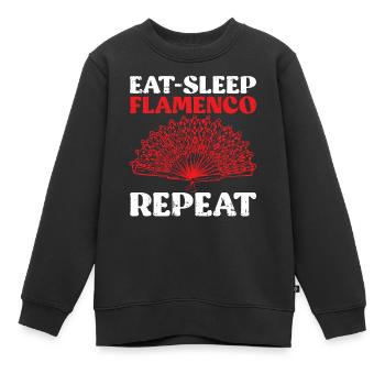 Flamenco - Kinder Premium Organic Sweatshirt - Schwarz - Vorne - AI Model Kid Female (0cm)