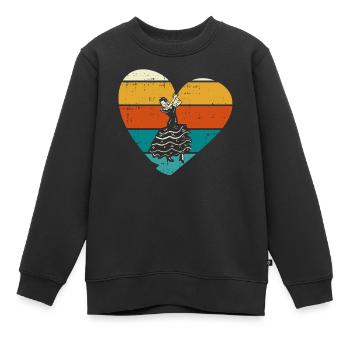 Flamenco - Kinder Premium Organic Sweatshirt - Schwarz - Vorne - AI Model Kid Female (0cm)