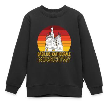 Basilius Kathedrale Moskau Christ Russland - Kinder Premium Organic Sweatshirt - Schwarz - Vorne - AI Model Kid Female (0cm)