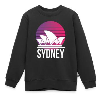 Sydney Australien Wahrzeichen Opernhaus - Kinder Premium Organic Sweatshirt - Schwarz - Vorne - AI Model Kid Female (0cm)