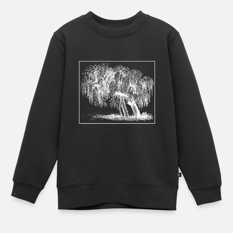 Arbre - Sweat Premium enfant bio - noir