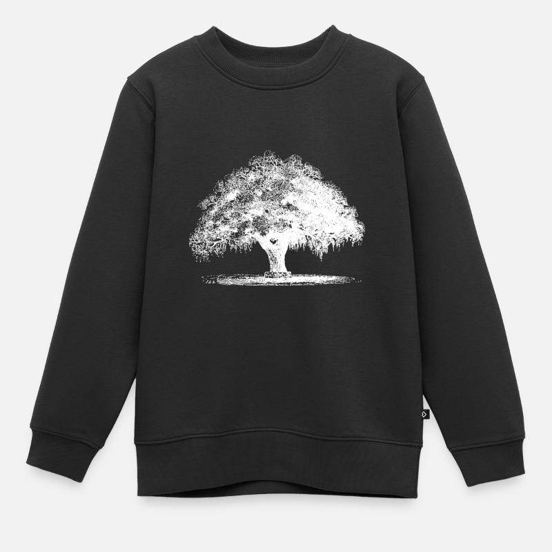 Arbre - Sweat Premium enfant bio - noir