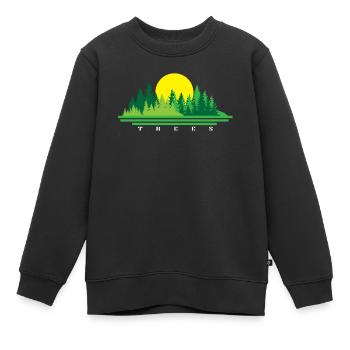 Arbre - Sweat Premium enfant bio - noir - Devant - AI Model Kid Female (0cm)