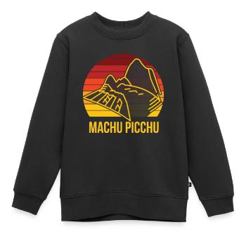Machu Picchu Berg Peru Inka Weg - Kinder Premium Organic Sweatshirt - Schwarz - Vorne - AI Model Kid Female (0cm)